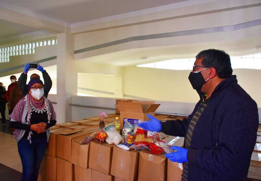 Minería entregó más de 2.000 pruebas Covid-19 y 10 Tn. de alimentos en Potosí
