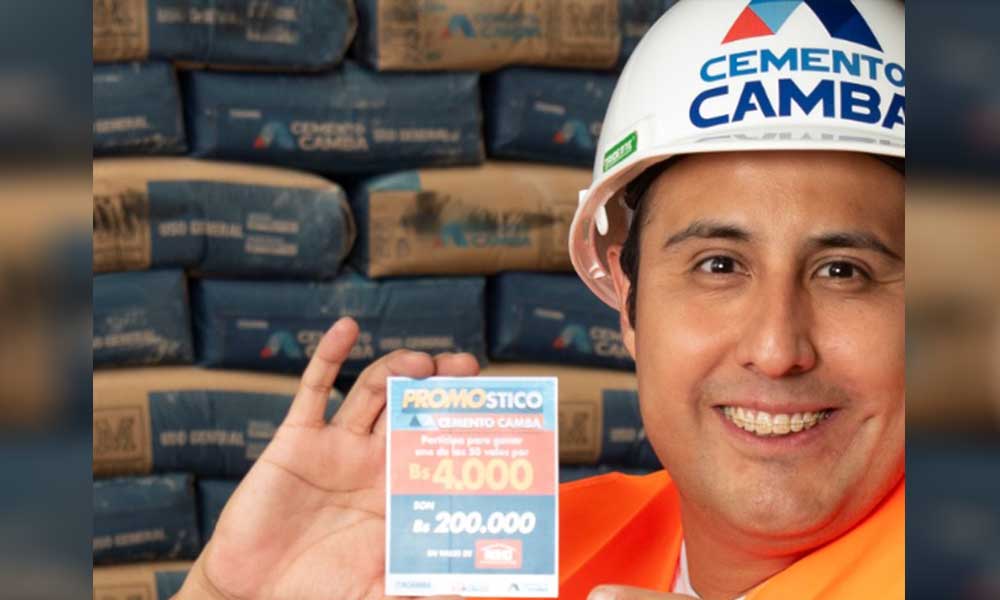 Cemento Camba apoya a sus clientes con más de 200 mil bolivianos en vales de consumo