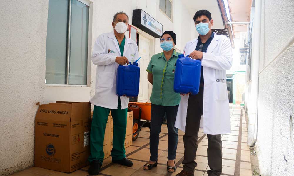 Embol dona casi 7 mil litros de agua oxigenada a nueve hospitales del país