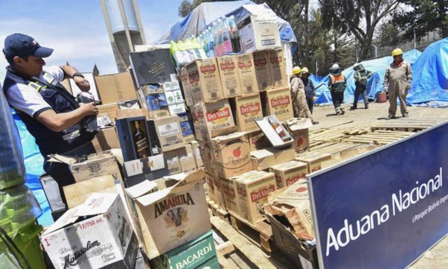 Recaudación aduanera suma Bs 1.800 millones a febrero de este año Recaudación aduanera suma Bs 1.800 millones a febrero de este año