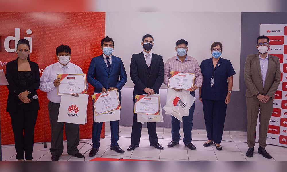 Tres jóvenes bolivianos llegaron a la final en el concurso de Huawei ICT Competition 2020