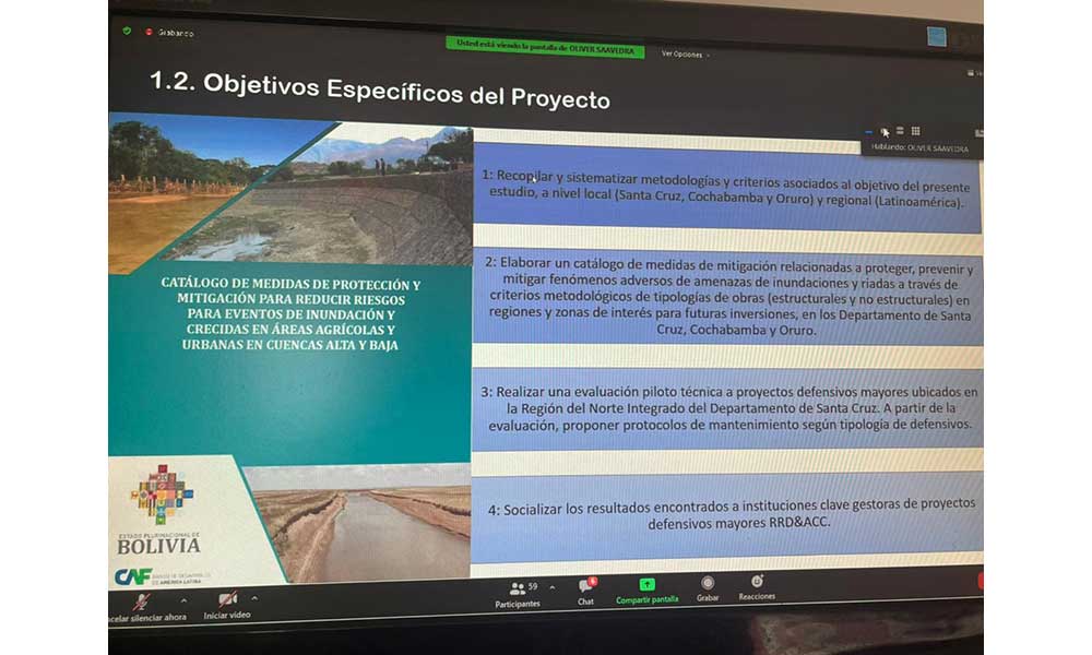 CAF y el VRHR presentan un instrumento técnico para reducir riesgos de inundaciones y riadas