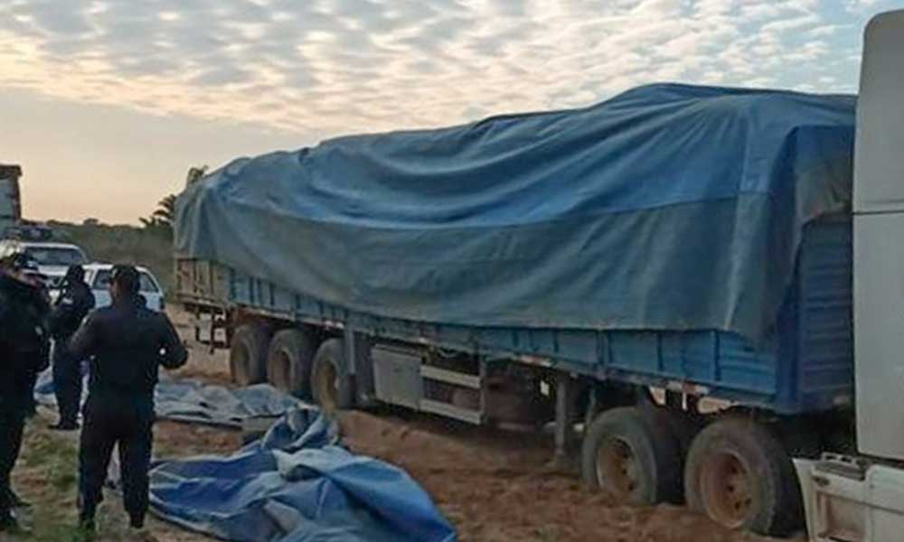 Aduana Nacional comisó un camión con contrabando argentino en Warnes