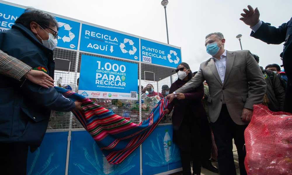 El Alto, Pando y Beni se suman a la red de contenedores de reciclaje de Vital