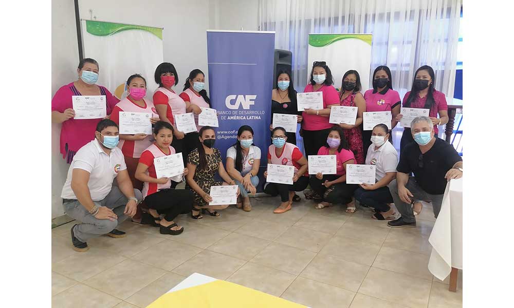 Por segundo año, CAF apoya la capacitación de las mujeres emprendedoras de Pando