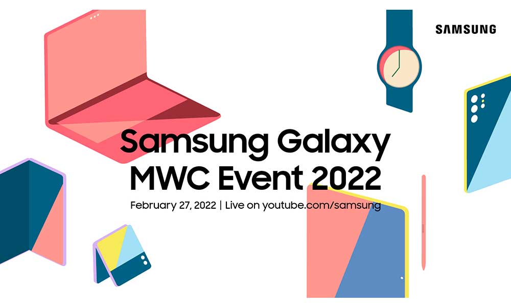 Invitación al evento Samsung Galaxy MWC 2022