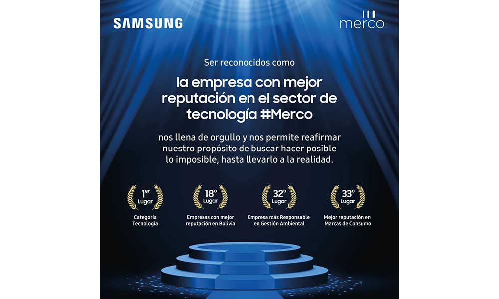 Samsung lidera el sector de tecnología en Bolivia