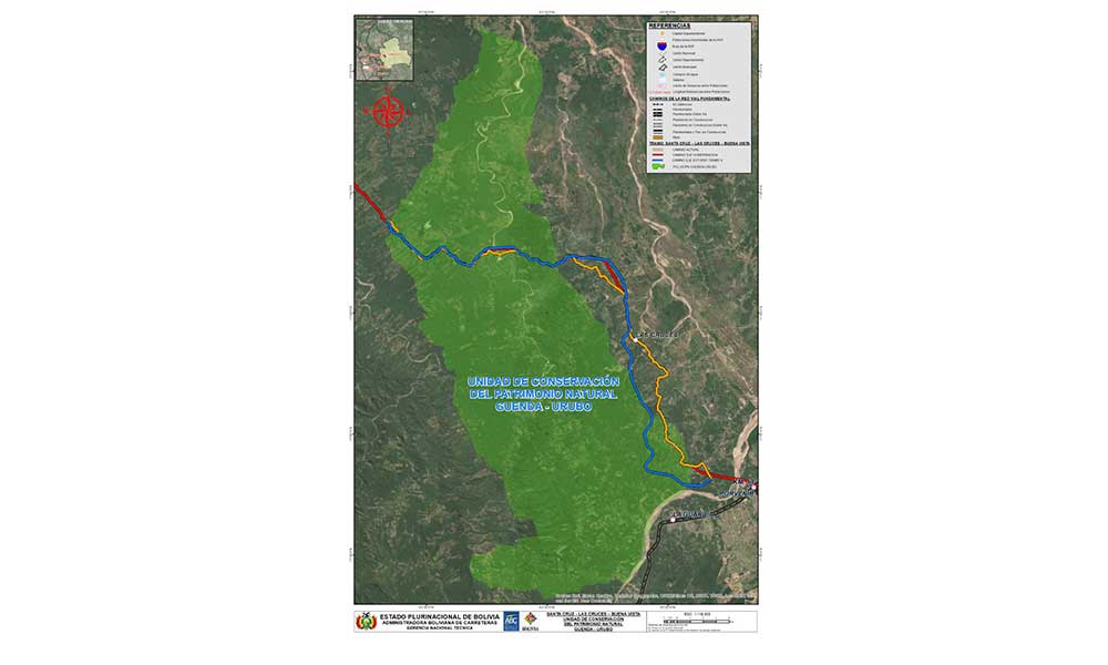 EL TRAZO DE LA CARRETERA BUENA VISTA – LAS CRUCES FUE ELABORADO Y SOLICITADO PARA SU CONSTRUCCIÓN POR LA GOBERNACIÓN CRUCEÑA