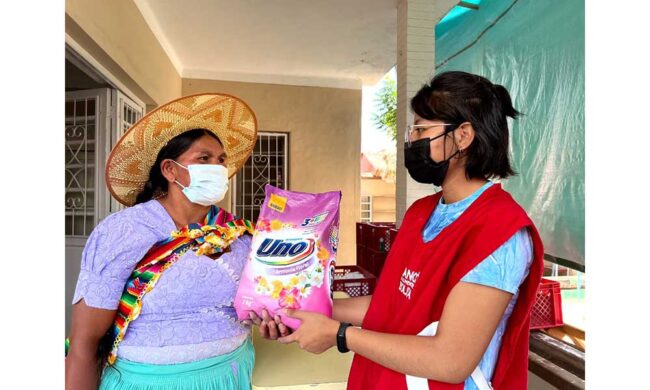 Alicorp donó 41 toneladas de detergente UNO al Banco de Alimentos de Bolivia Alicorp donó 41 toneladas de detergente UNO al Banco de Alimentos de Bolivia
