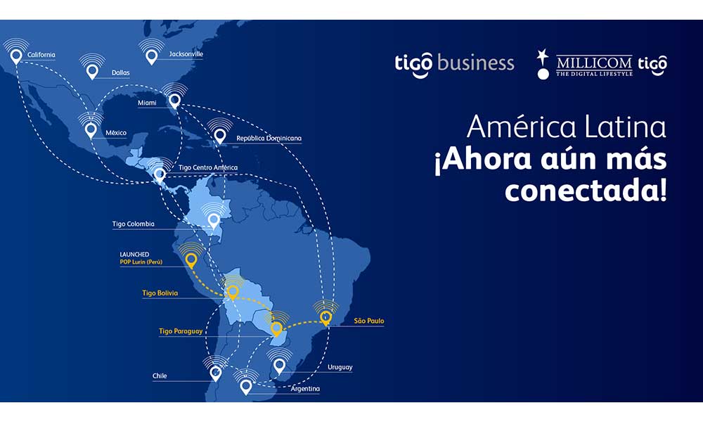 Millicom (Tigo) anuncia nueva red de fibra en el Corredor Bioceánico que conecta el Océano Pacífico con el Atlántico