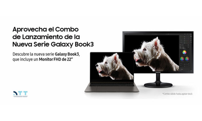 La nueva Samsung Galaxy Book3 trae en combo un monitor de 22 pulgadas La nueva Samsung Galaxy Book3 trae en combo un monitor de 22 pulgadas