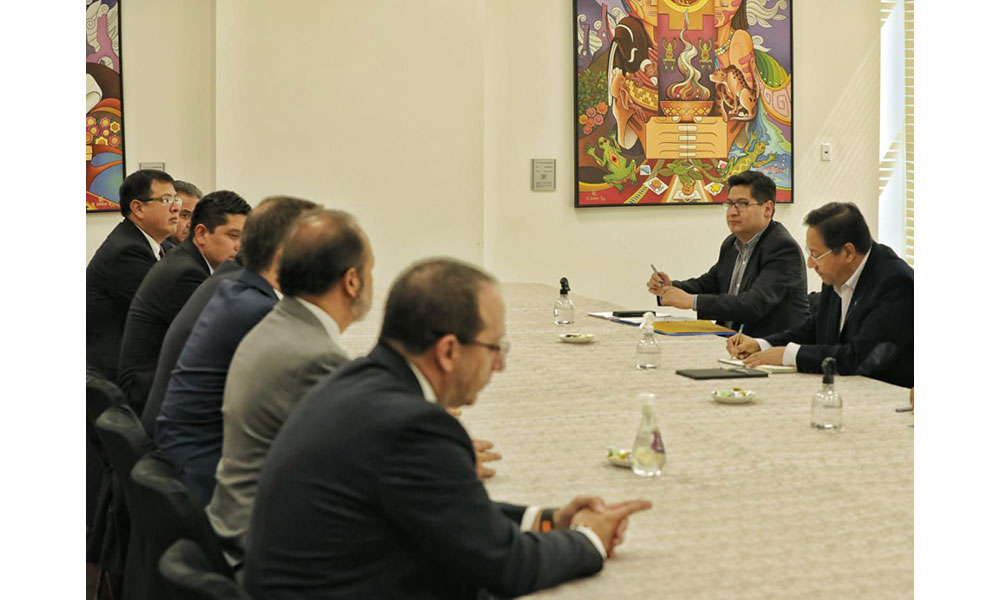 Reunión entre el presidente Luis Arce y el directorio de la confederación de empresarios privados de Bolivia