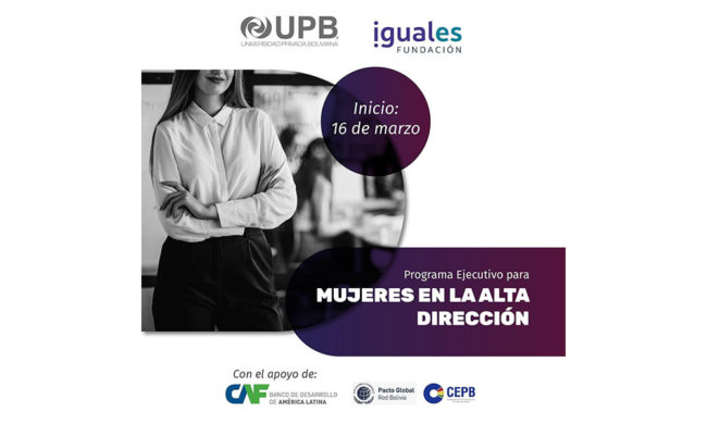 Mujeres directivas en Bolivia: una oportunidad para fortalecer su formación Mujeres directivas en Bolivia: una oportunidad para fortalecer su formación