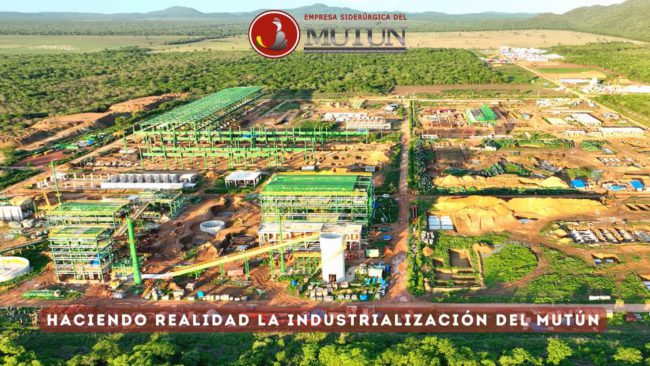 Nueva Planta de trituración de hierro del Mutún tiene 70% de avance Nueva Planta de trituración de hierro del Mutún tiene 70% de avance
