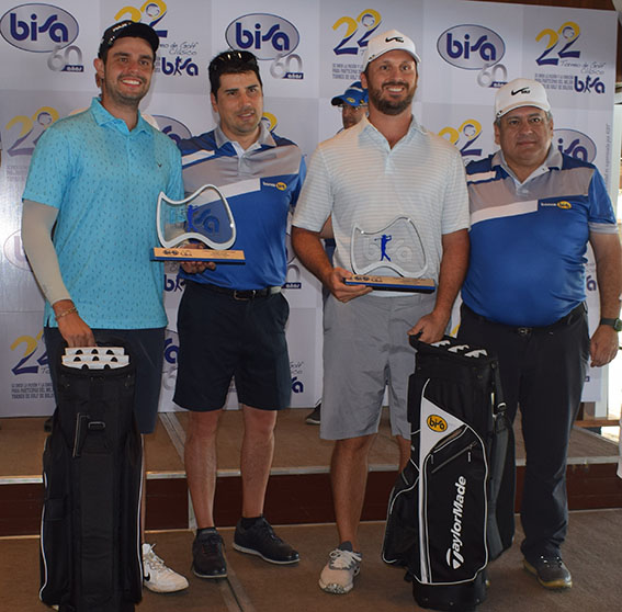 Vicente, Bollini y Fleig ganan  el 22 torneo de Golf Clásico BISA en Santa Cruz