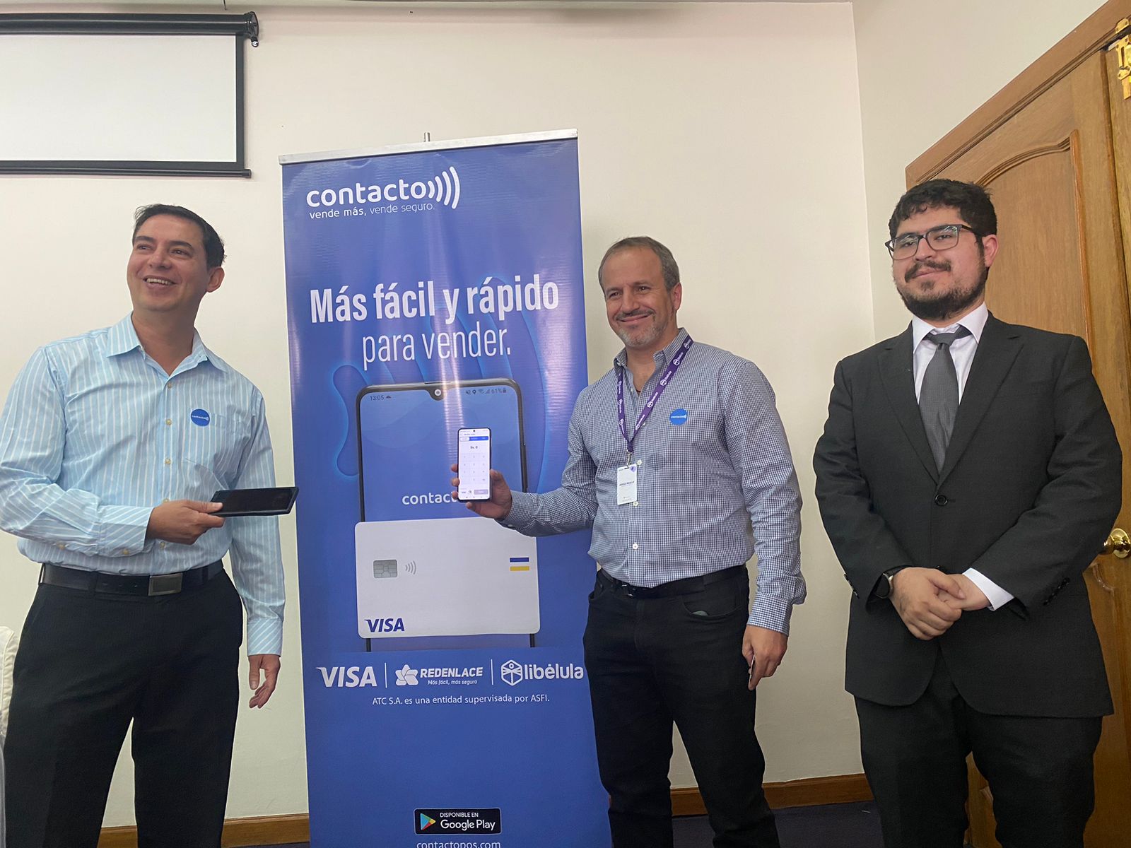 Libélula y ATC Red Enlace lanza Contacto POS: La primera aplicación en Bolivia de cobros a tarjetas desde el celular (Android con tecnología NFC)