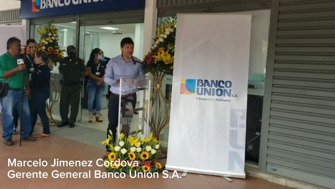 Banco Unión inaugura una nueva agencia en Satélite Norte del municipio de Warnes