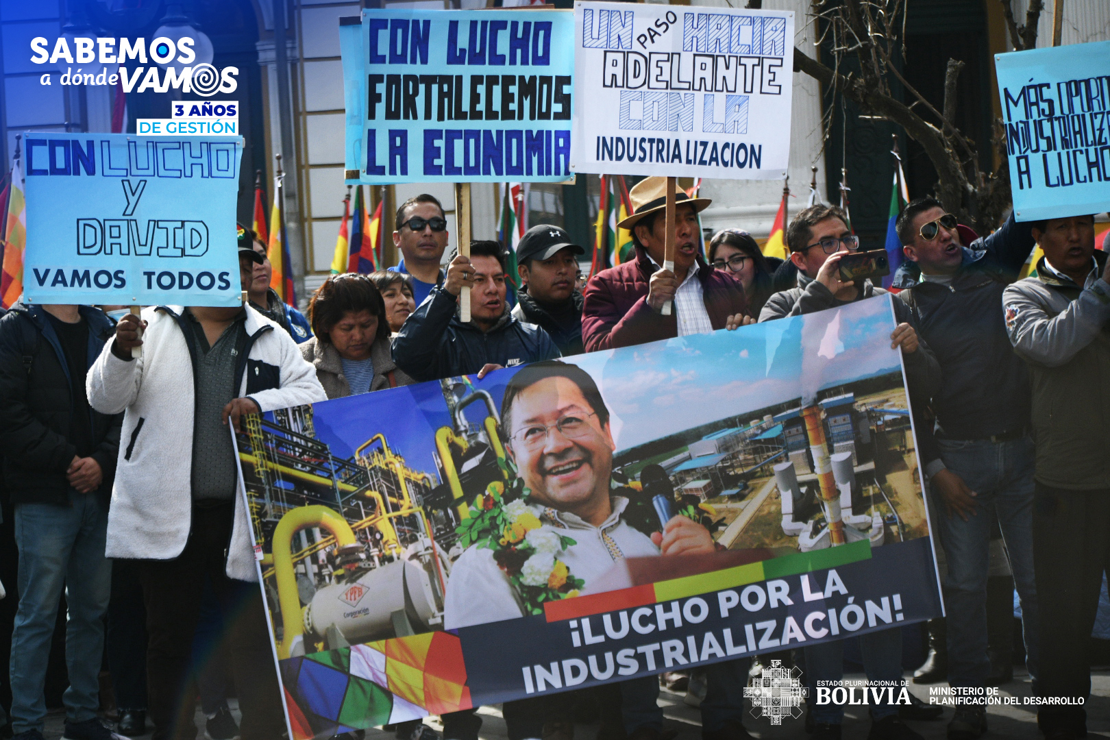 Arce cuenta con el respaldo de la población boliviana.