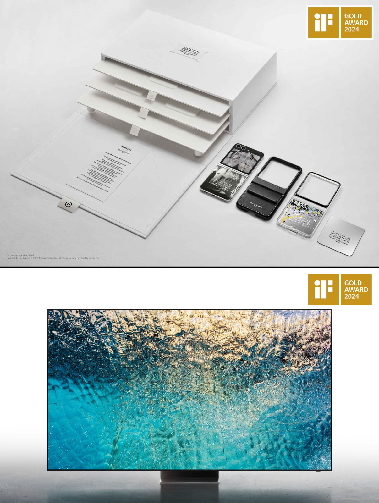 Samsung es reconocida por los diseños de sus productos y la experiencia de usuario en los iF Design Awards 2024   