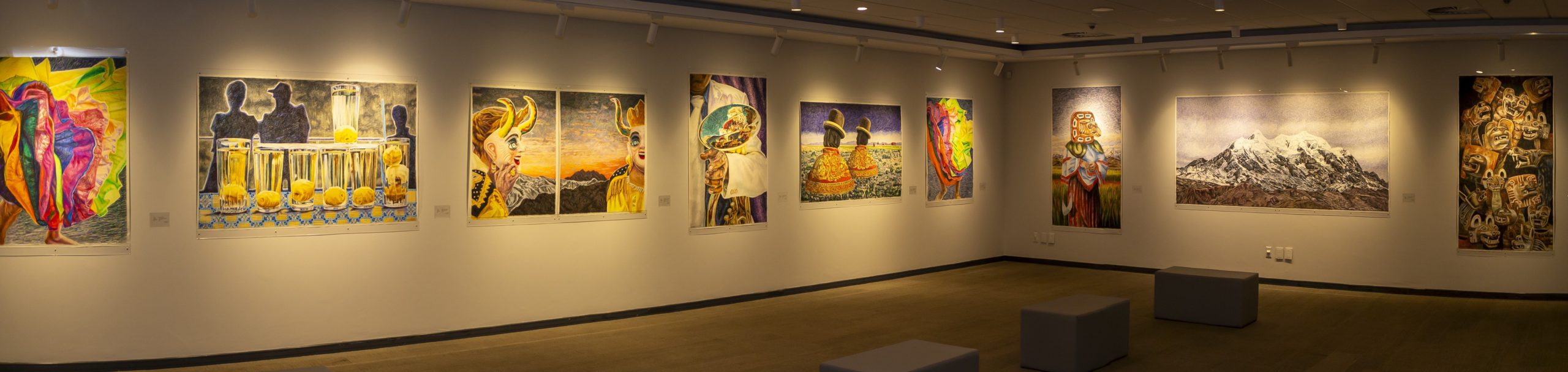 BNB Art expone “Glissando Trazos”, la colorida y festiva colección de la artista Guiomar Mesa