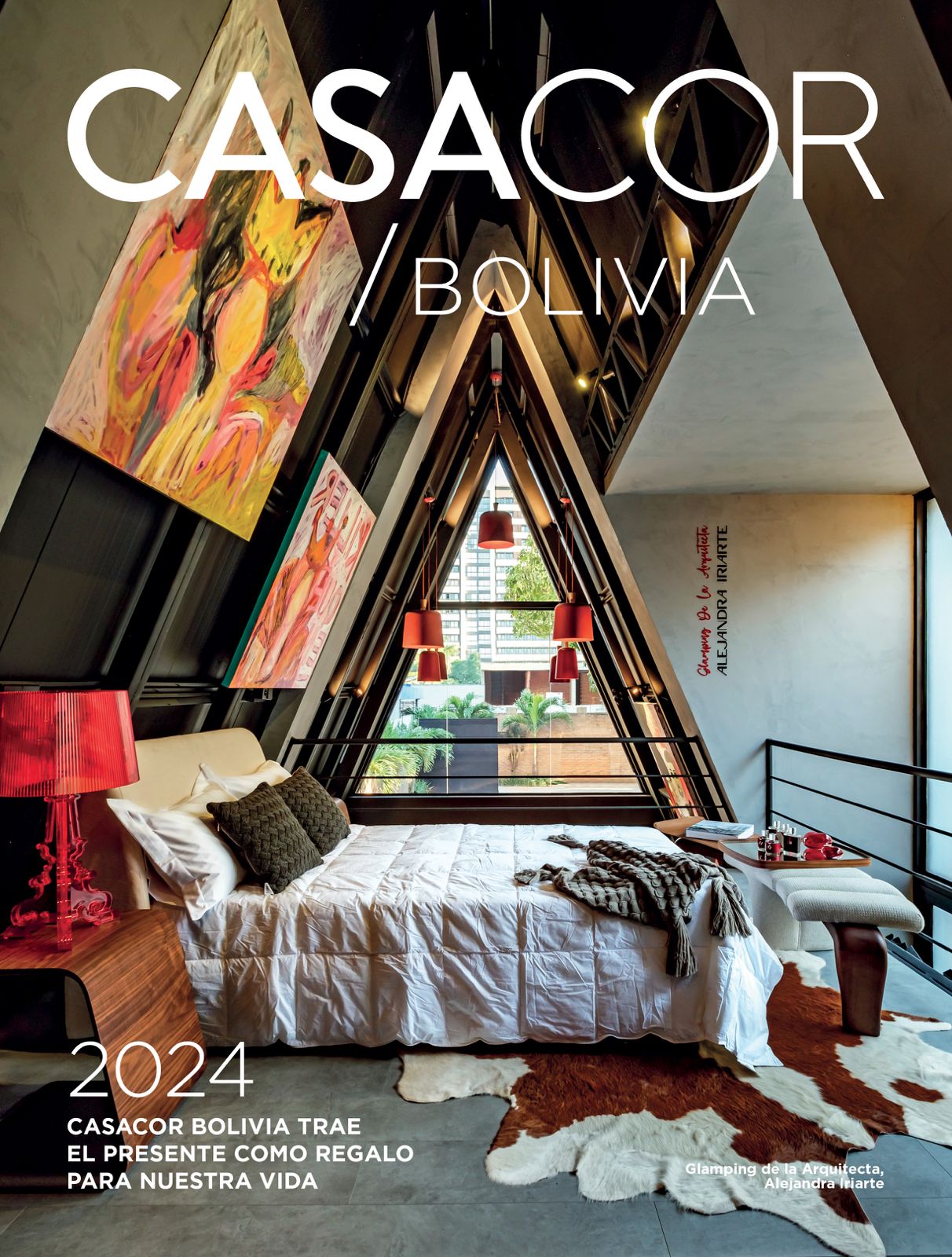 “Glamping de la Arquitecta” y “Rosso Deca” ganan la portada del Anuario de CASACOR Bolivia    