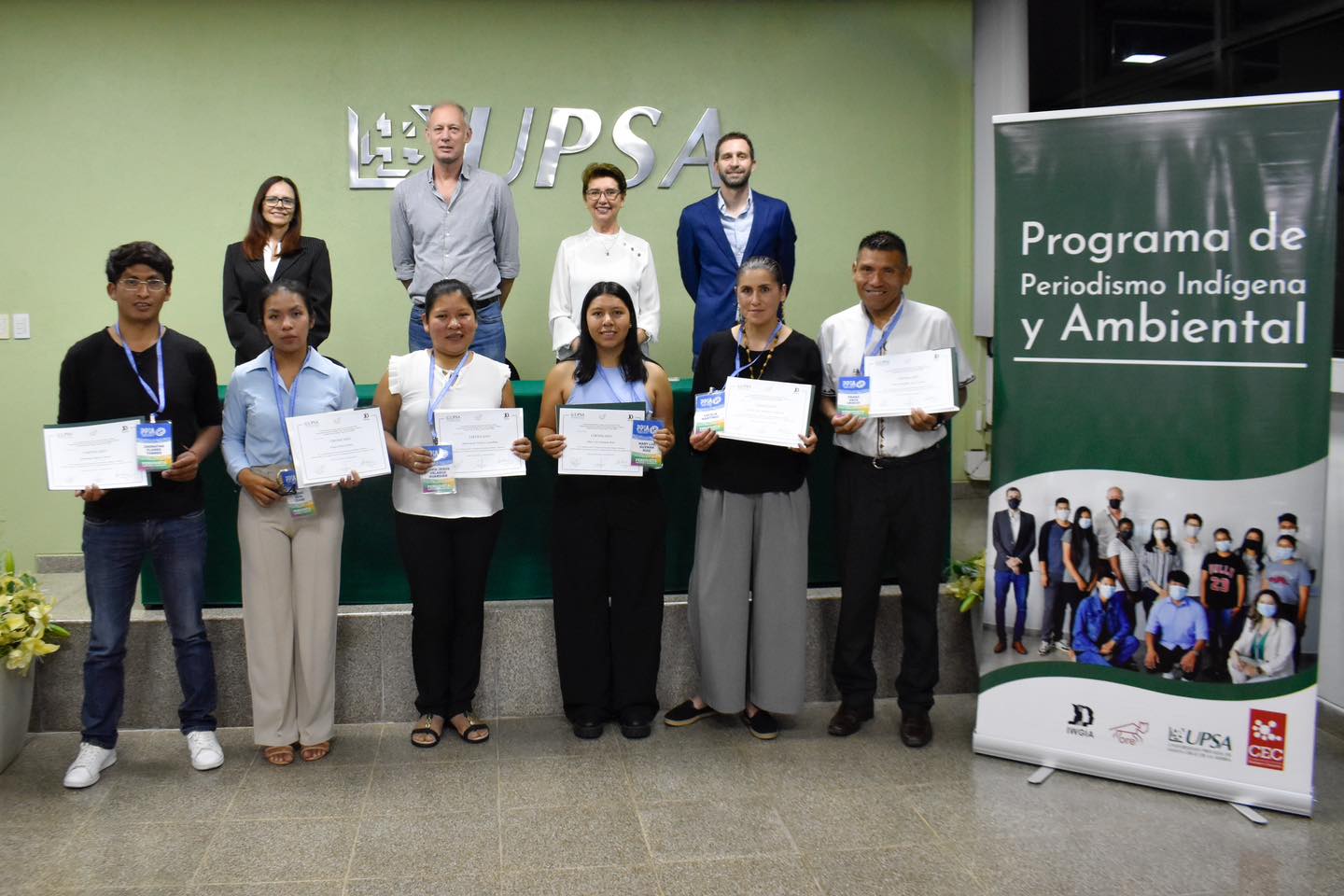 UPSA, ORE E IWGIA, ENTREGAN CERTIFICADOS DEL PROGRAMA DE PERIODISMO INDÍGENA Y AMBIENTAL