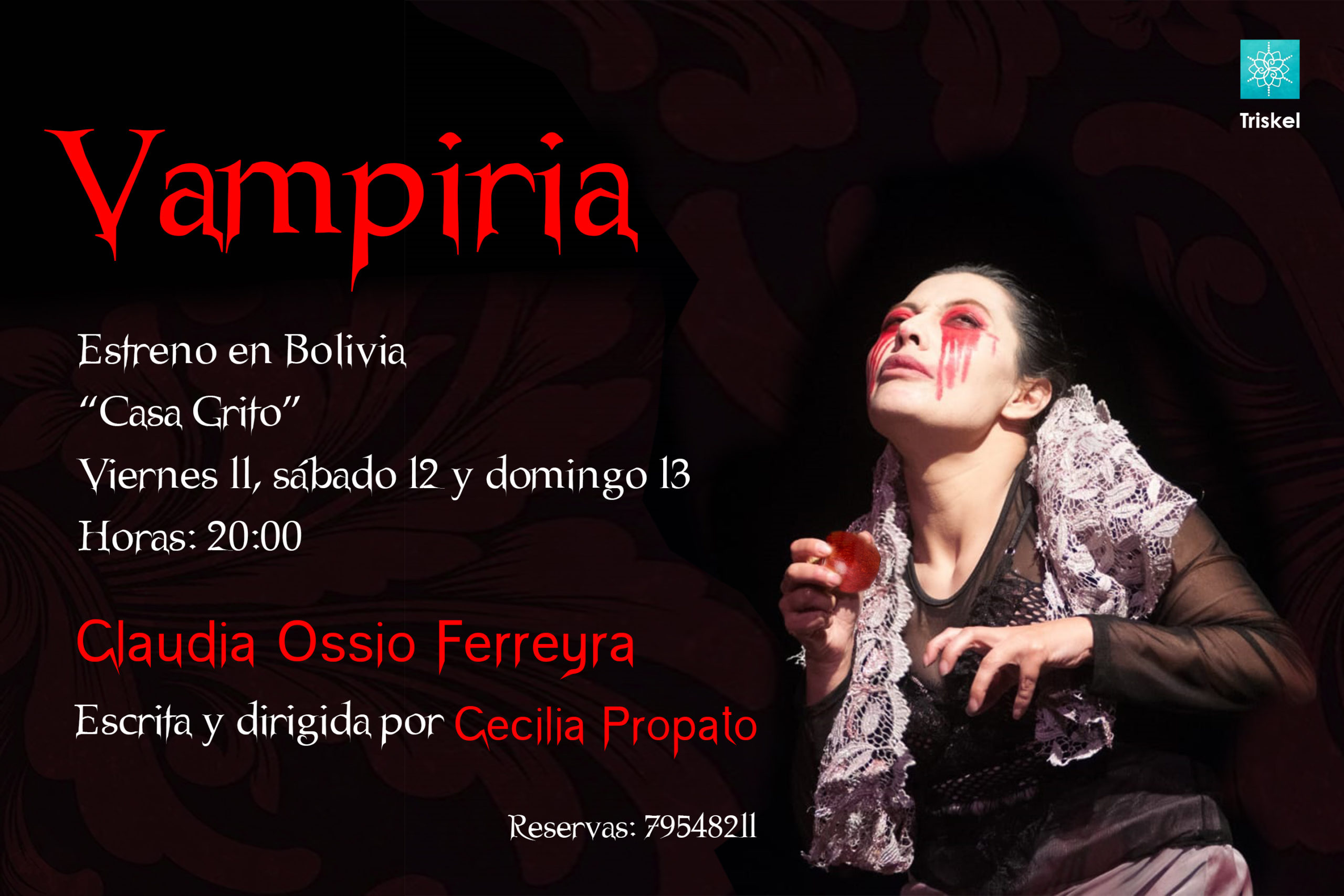 La Condesa Sangrienta revive en el teatro: Vampiria estrena en Bolivia