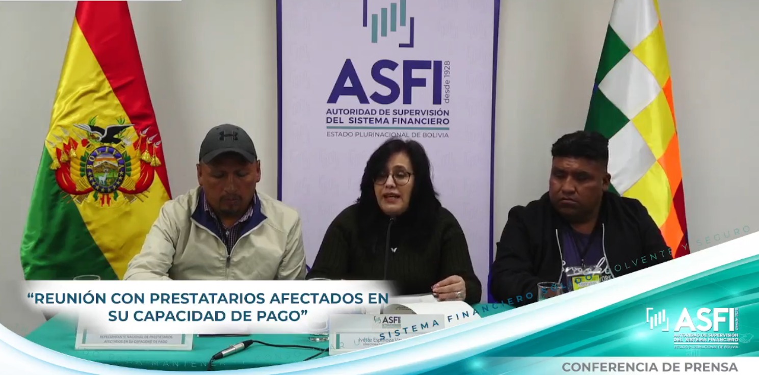 Prestatarios y ASFI firman acuerdo para dar solución a demandas y piden levantar medidas