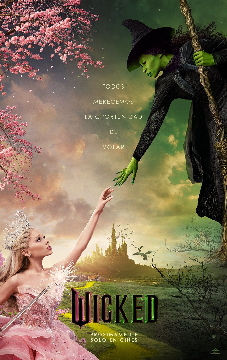 Llega a la gran pantalla “Wicked”, la historia jamás contada de las brujas de Oz, protagonizada por Ariana Grande