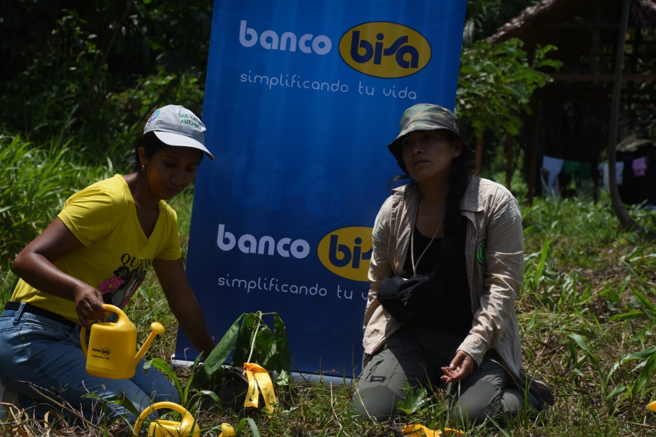 Pulmones Banco BISA llegan a la Amazonía