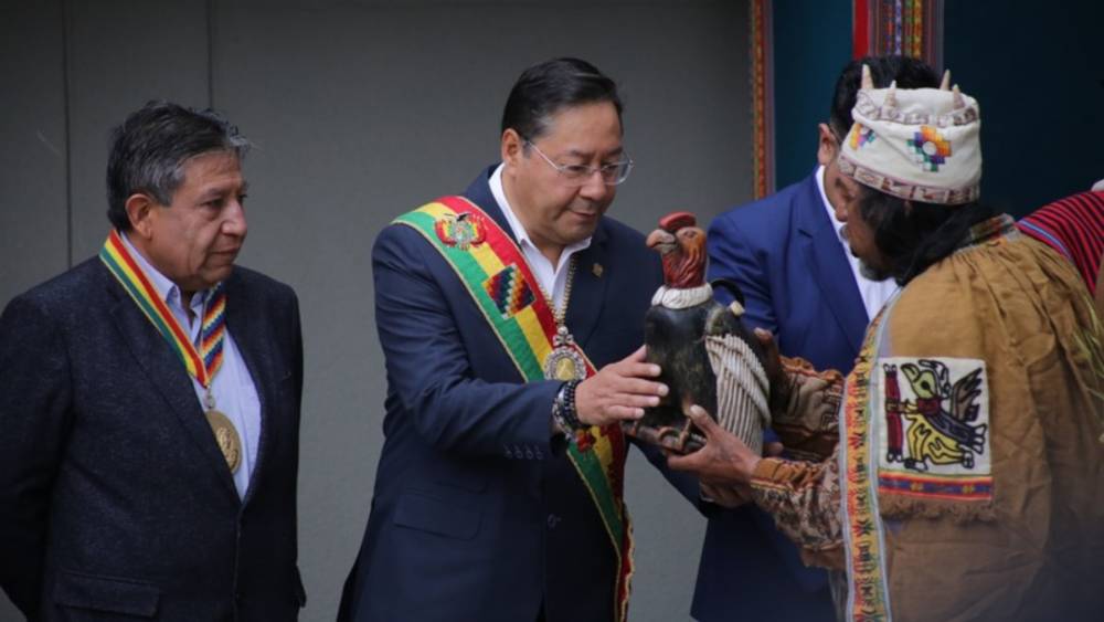 Luis Arce propone un pacto social para consolidar el Estado Plurinacional de Bolivia