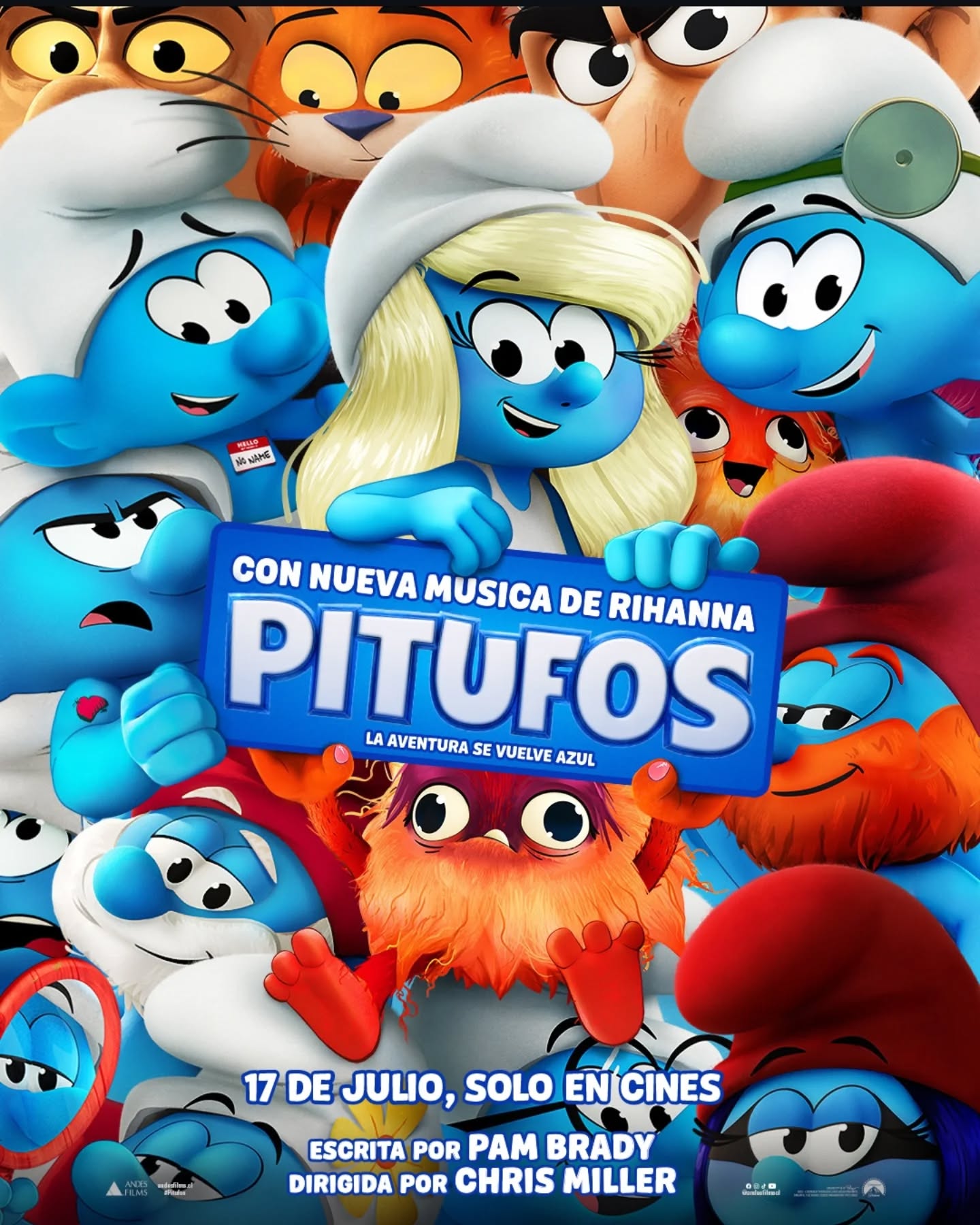Una nueva “Pitufo Aventura” llega el 17 julio, producida y musicalizada por Rihanna