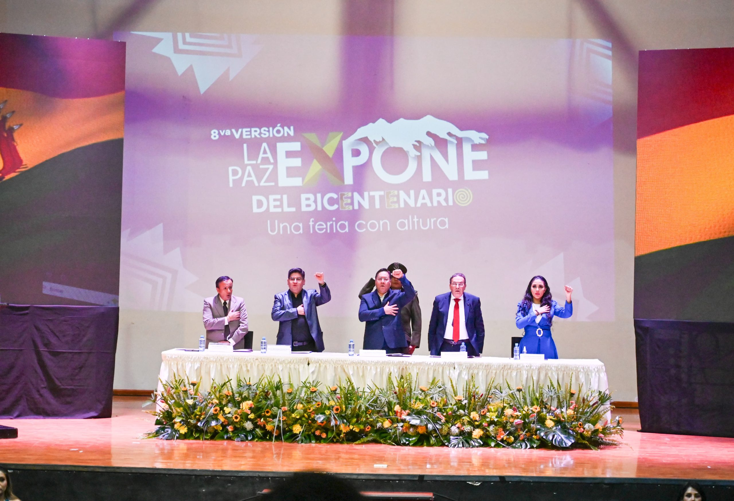 El presidente Arce y el ministro Montenegro destacan la industrialización y la articulación público-privada en la feria LAPAZEXPONE 2025