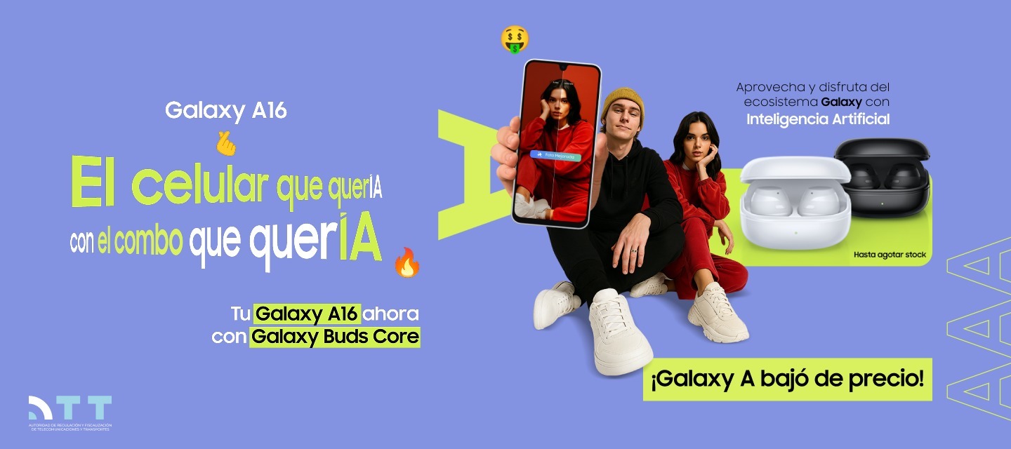 Samsung combina Galaxy A16 con Buds Core para una experiencia Galaxy AI   