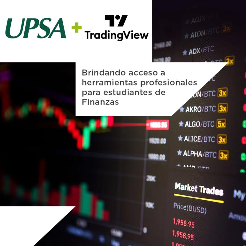 La UPSA se asocia con TradingView para revolucionar la educación financiera de sus estudiantes