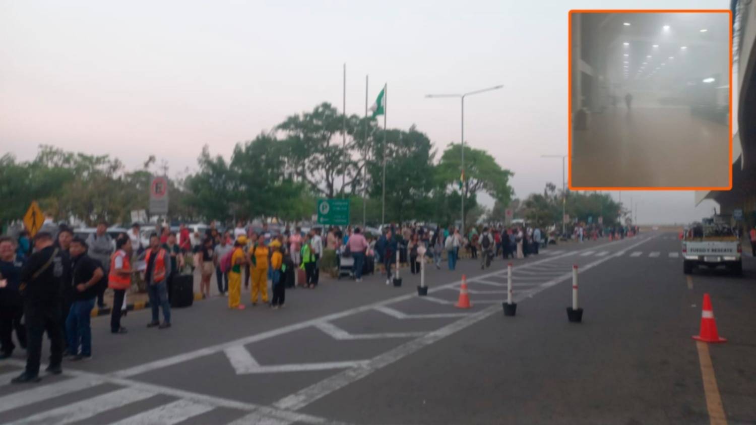 Se reanudan los vuelos en Viru Viru tras incendio en restaurante