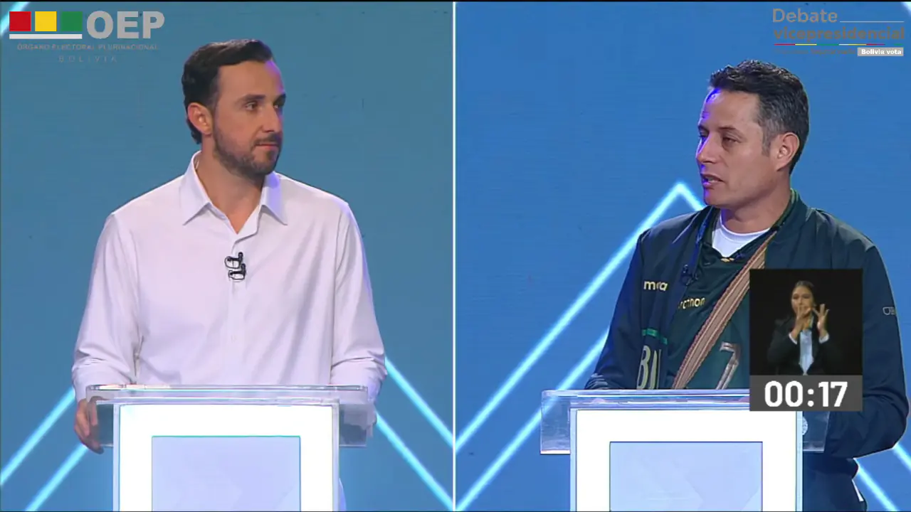 Debate vicepresidencial en Santa Cruz: tensiones, acusaciones y un debate corto que dejó pocas propuestas