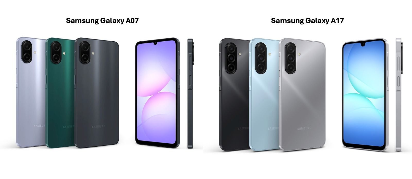 Samsung Galaxy A07 y A17 llegan a Bolivia con rendimiento optimizado, cámara avanzada y hasta 6 años de actualizaciones