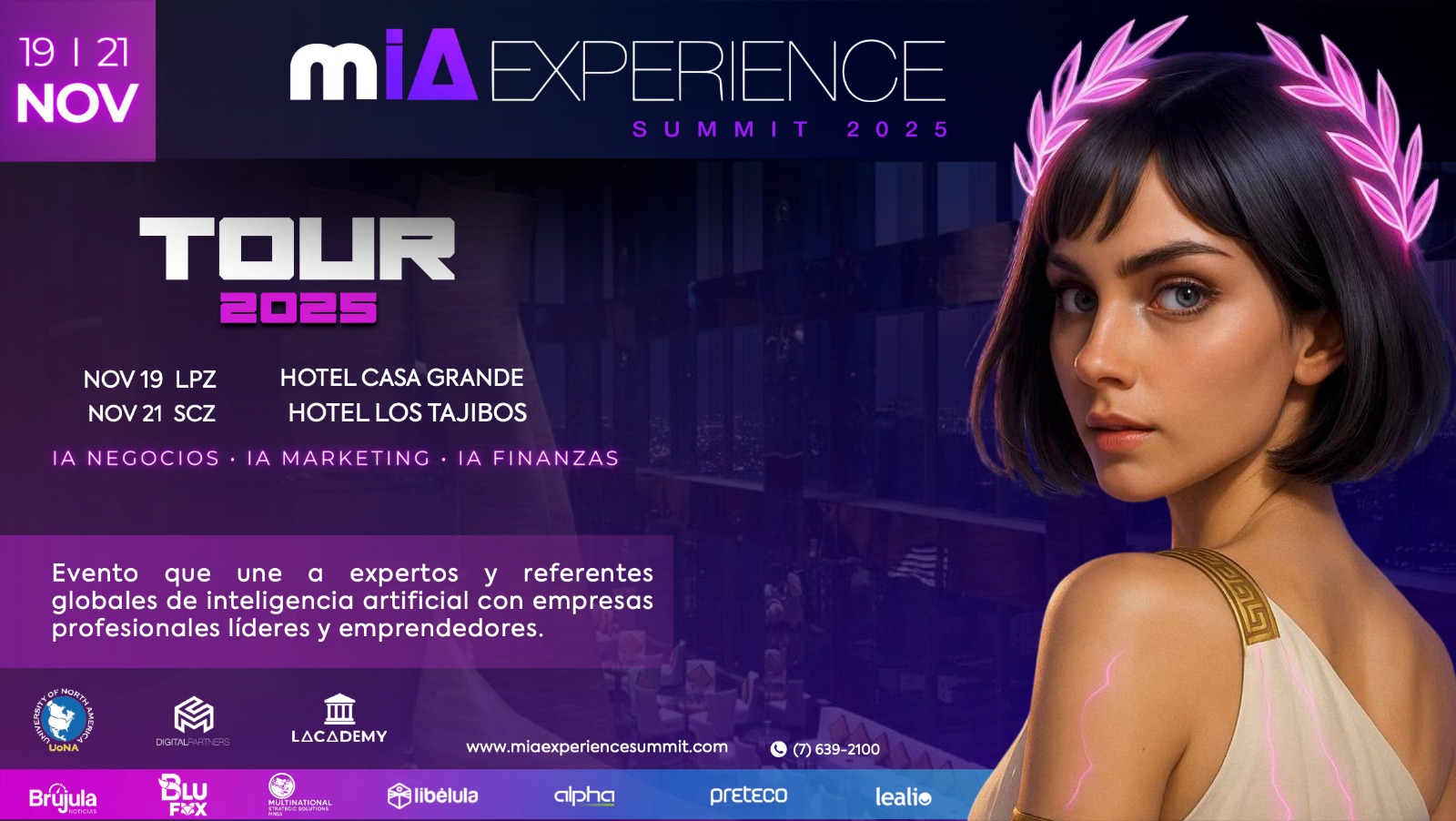 MÍA Experience Summit Tour 2025 llega a Bolivia con expertos en IA para educación, negocios y marketing