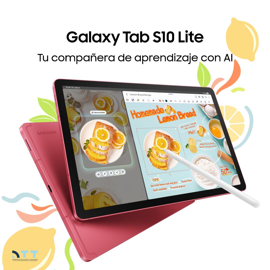Estudia, crea y organiza tu día con la Galaxy Tab S10 Lite   