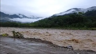 Lluvia intensa provoca crecida de seis ríos en la ciudad de La Paz