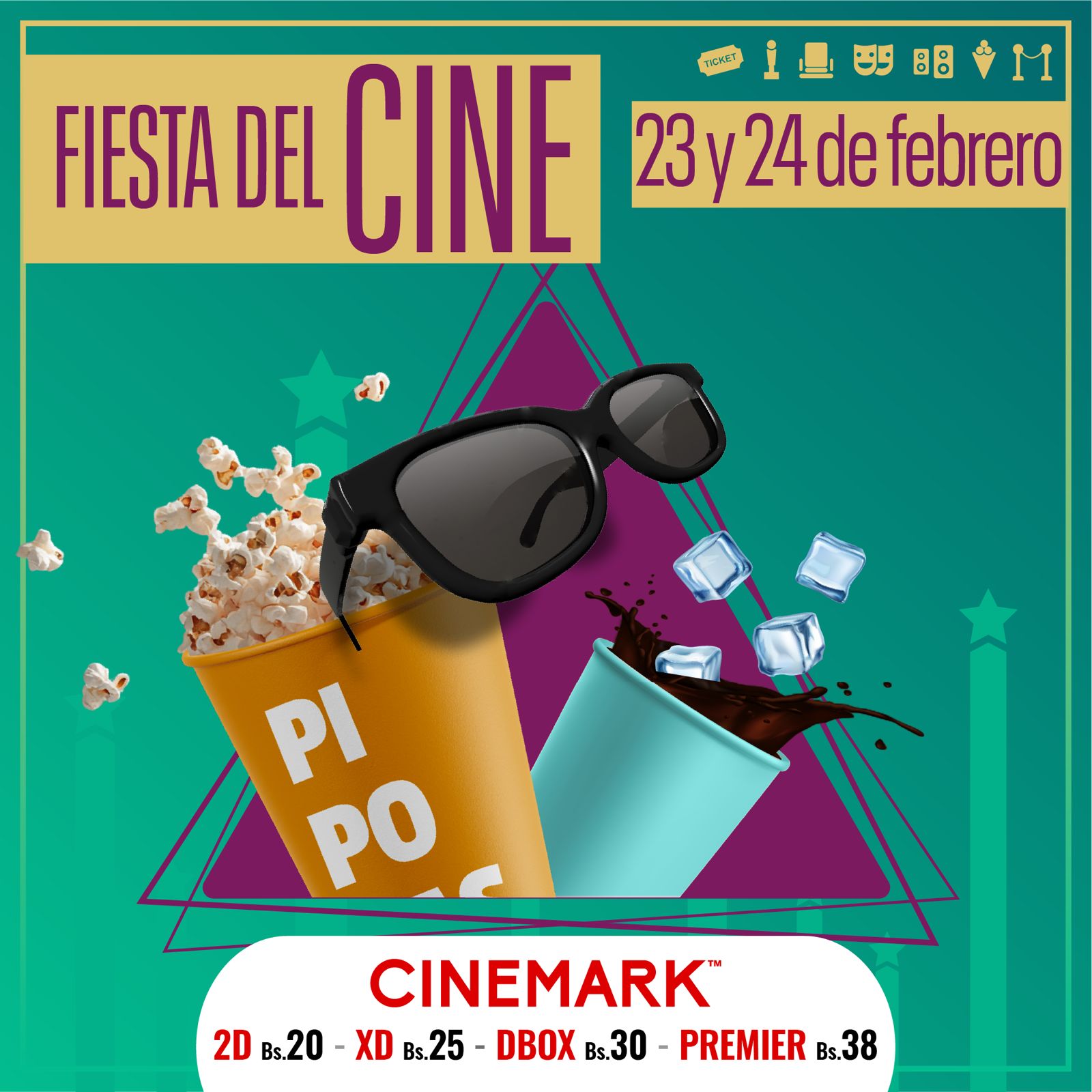CINEMARK se une a “La Fiesta del Cine” con precios especiales desde Bs. 20 para una experiencia cinéfila