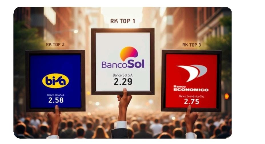 Ranking CAMEL de Bancos 2025 presenta sus resultados: BancoSol ocupa el primer lugar, seguido de BISA y Económico   