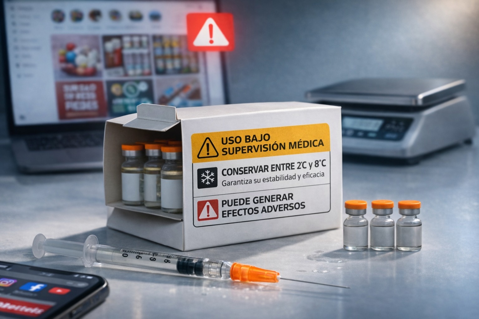 Compra de fármacos para adelgazar en redes sociales eleva riesgos para la salud