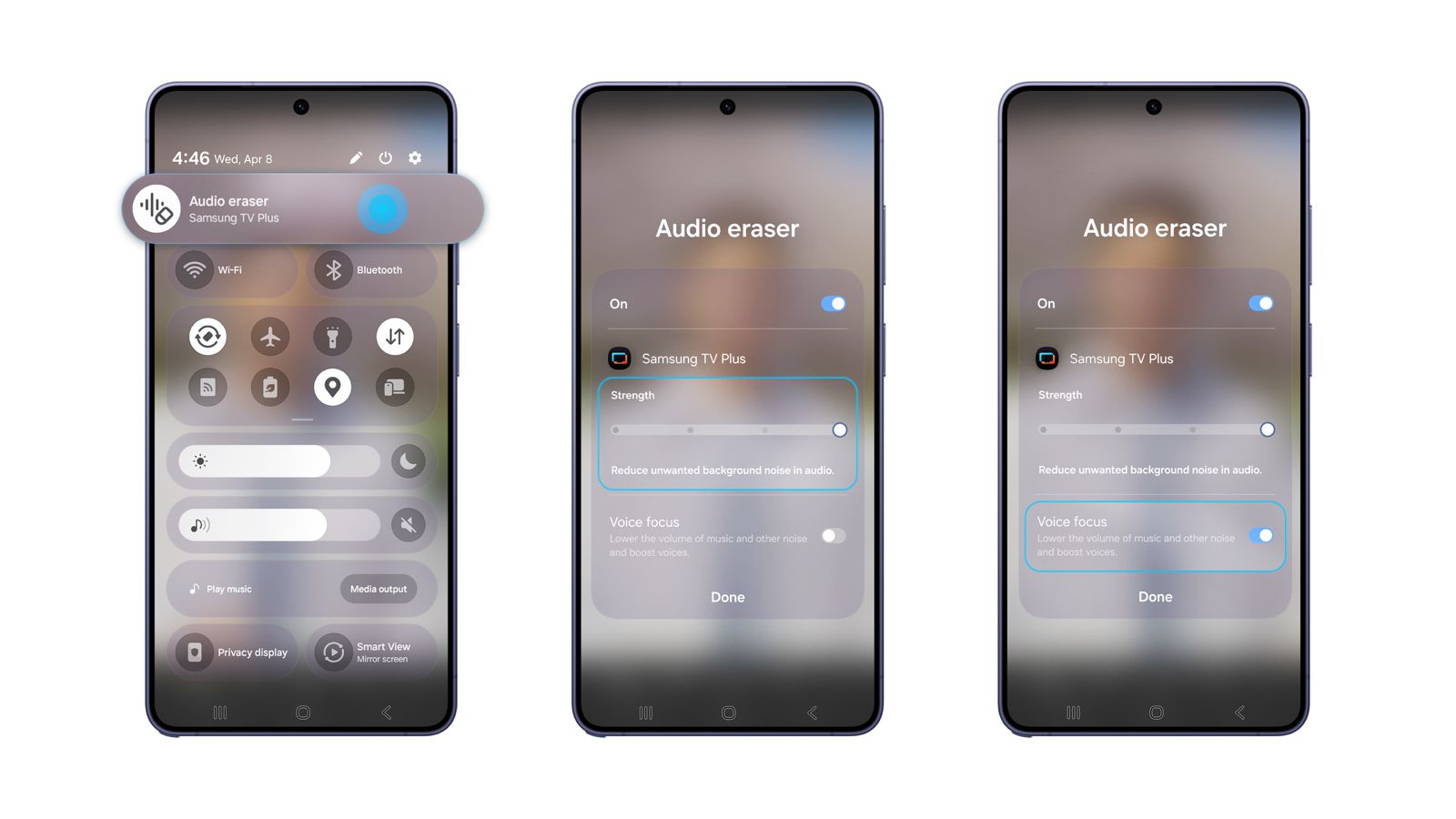 Descubre Audio Eraser con la serie Galaxy S26