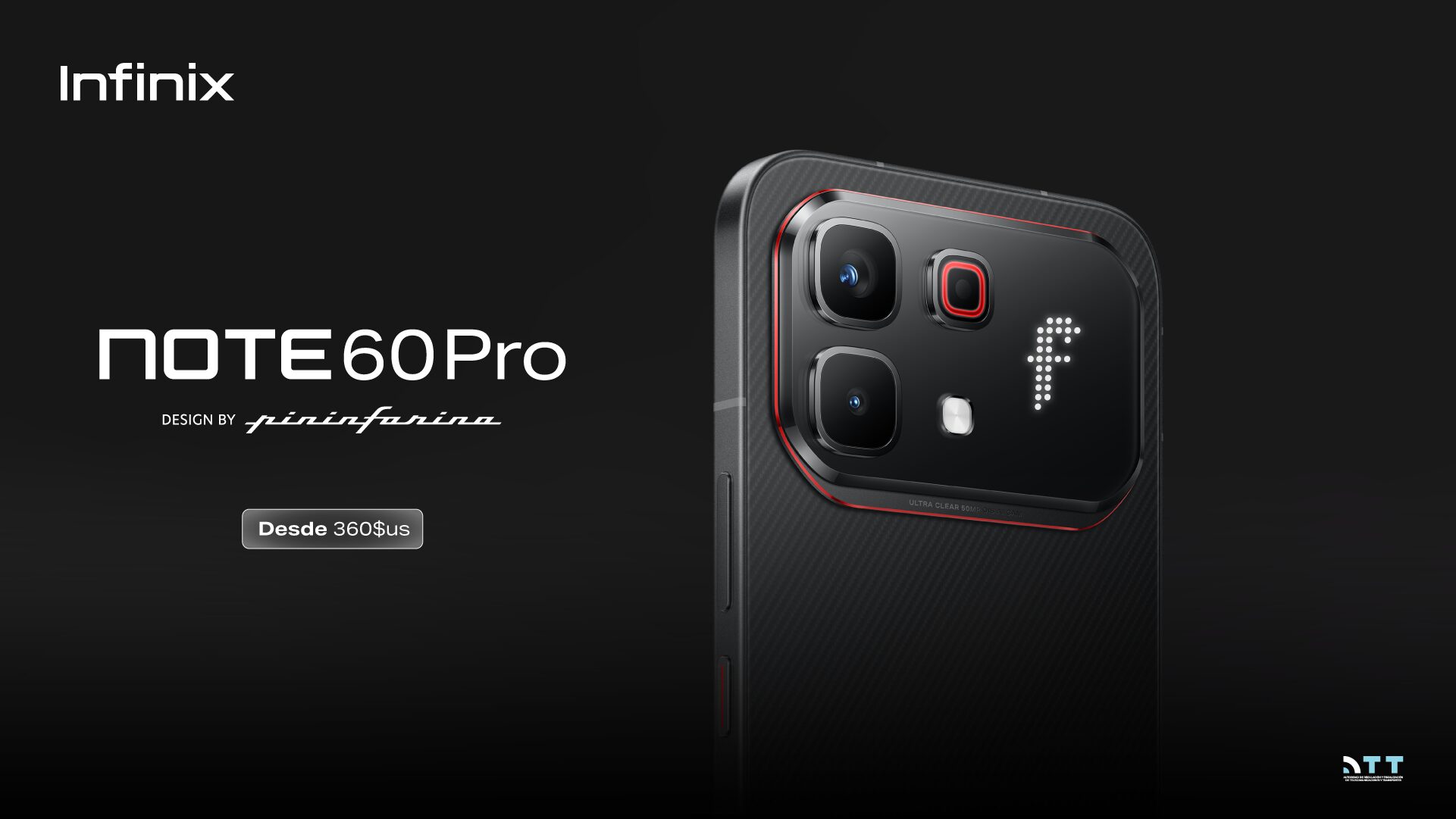 Un Ferrari en tus manos: Infinix y el estudio de diseño Pininfarina unen fuerzas en la edición especial del nuevo Note 60 Pro