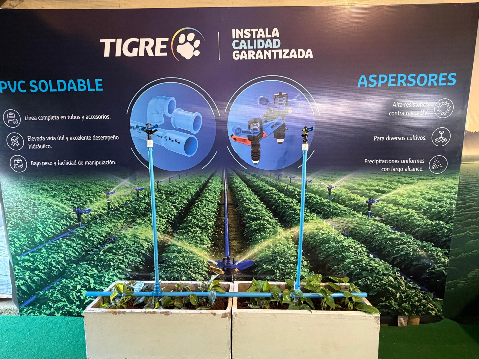 Tigre Bolivia participó en EXPO AGRO con soluciones para un riego más eficiente en el campo
