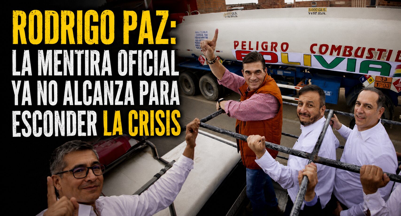 Rodrigo Paz: la mentira oficial ya no alcanza para esconder la crisis