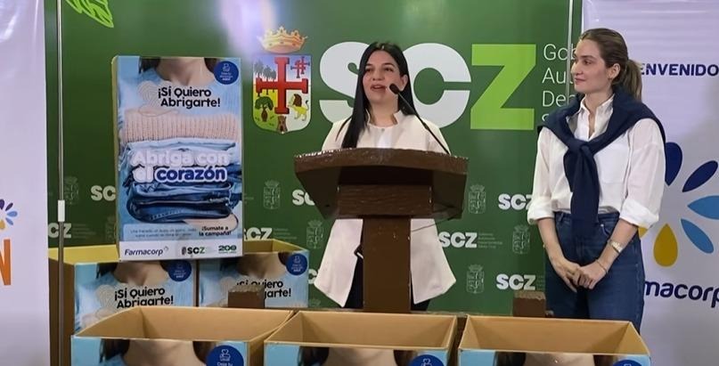 Farmacorp impulsa la campaña “Sí Quiero Abrigarte 2026” en Santa Cruz con Amarket, Sofía Ltda. y la Gobernación