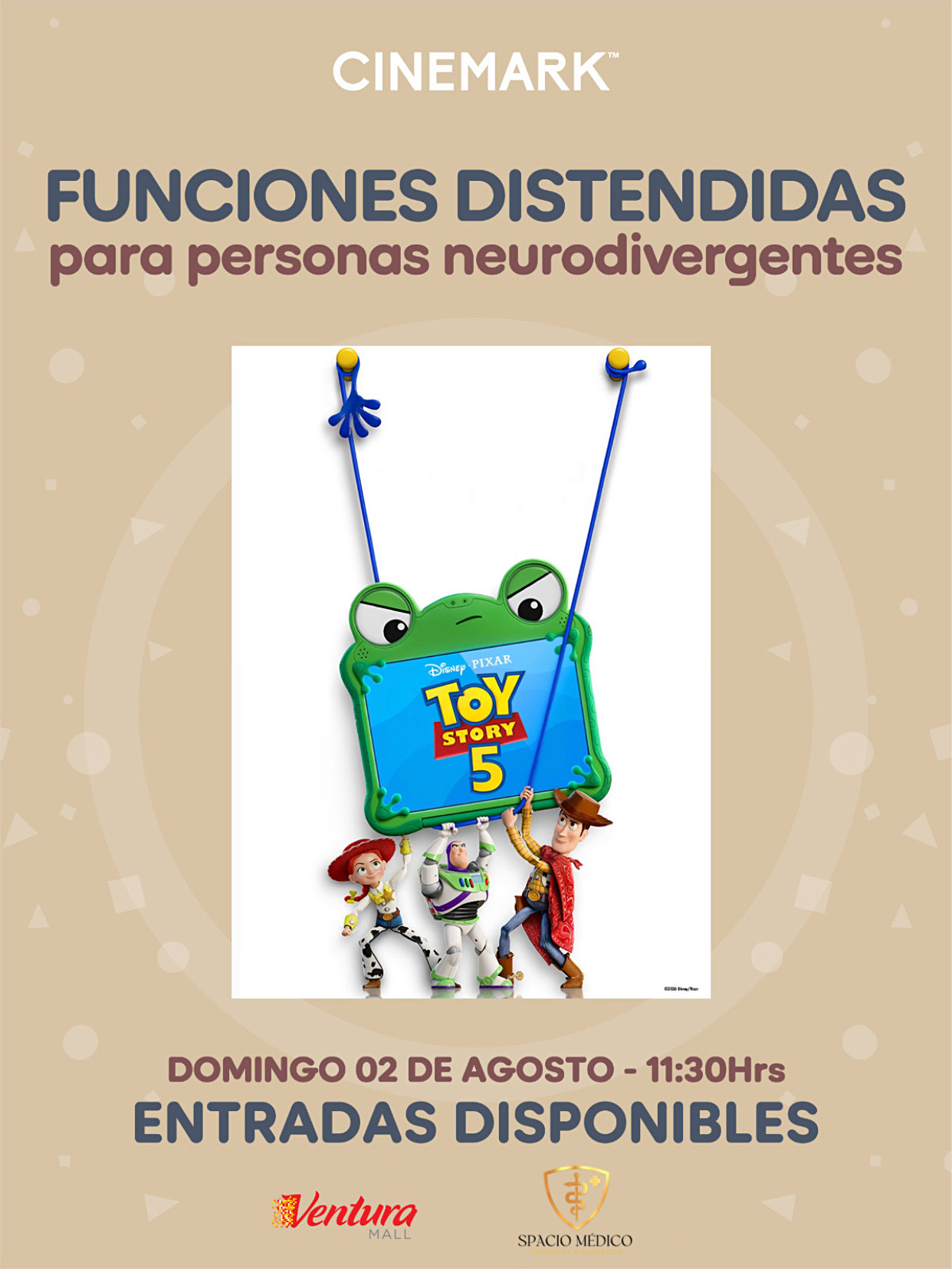 Cinemark, Ventura Mall y Spacio Médico impulsan las primeras “Funciones Distendidas” en Bolivia para promover un cine más inclusivo